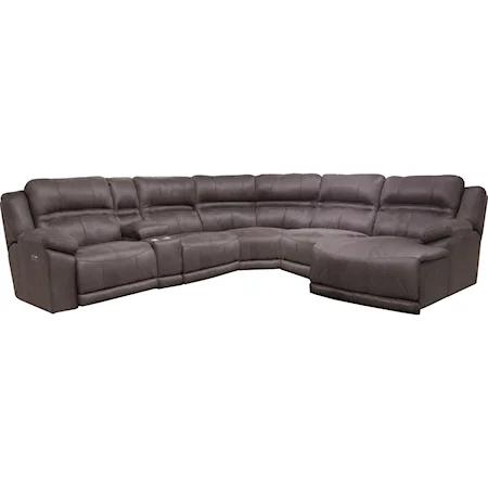 Five Seat Reclining Sectional Sofa